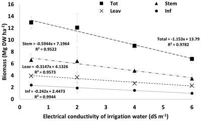 Effect of saline irrigation and plant-based biostimulant application on fiber hemp (Cannabis sativa L.) growth and phytocannabinoid composition